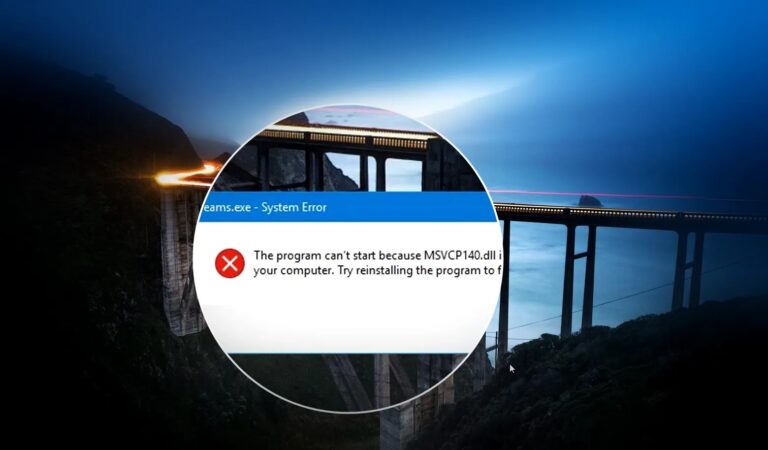 Fix Issues Related To The Instalment Of msvcp140.dll