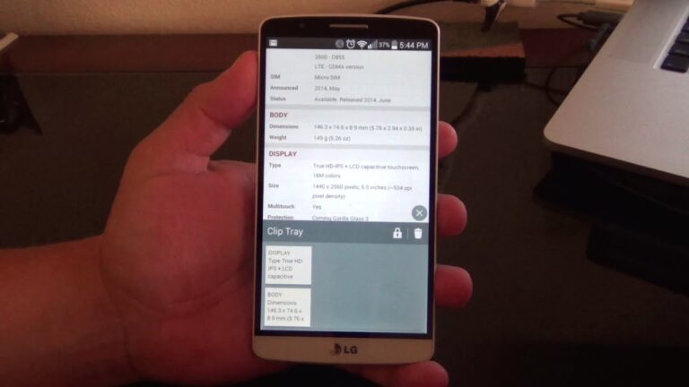 What Is The Android Clip Tray On Your LG Mobile Phones?
