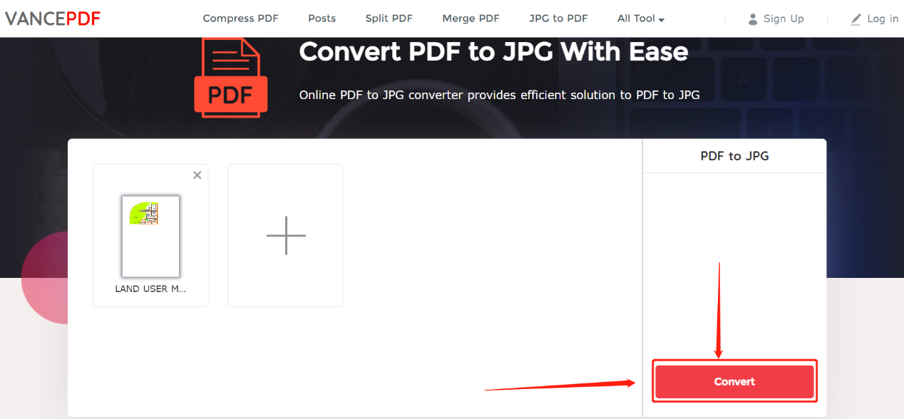 convert PDF to JPG