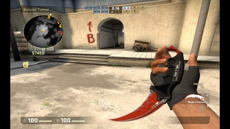 The Best Knife For Your Gloves — Karambit Crimson Web