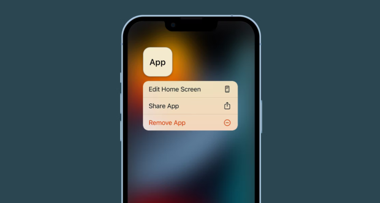 uninstall apps on iphone