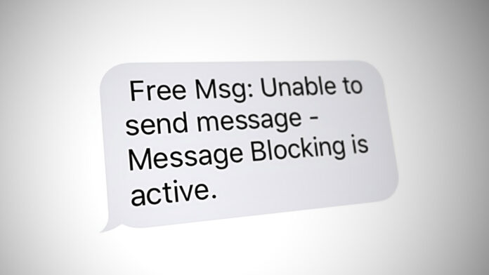 Message Blocking Is Active