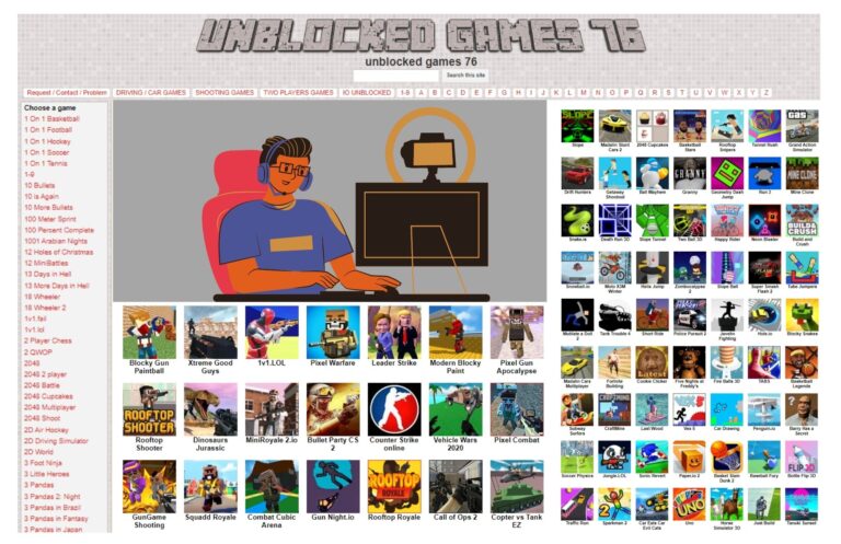 Unblocked Games 76: Play Popular Online Games For Free