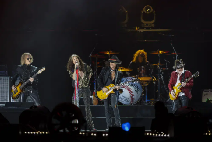 the rock band Aerosmith announcing the end of their farewell tour