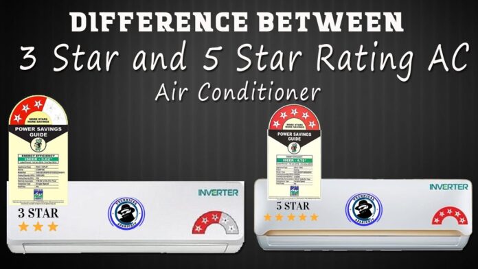 Understanding the difference between 3-star and 5-star air conditioner ratings