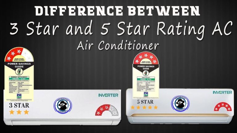 Understanding the difference between 3-star and 5-star air conditioner ratings
